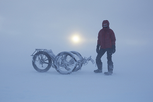 Maria Leijerstam al Polo Sud in bici