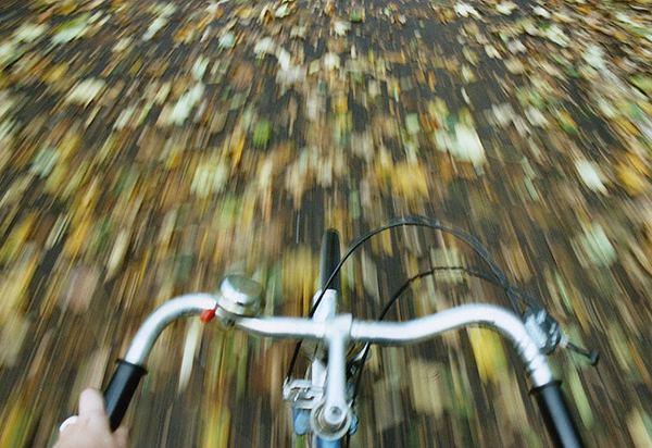 Andare in bici in autunno