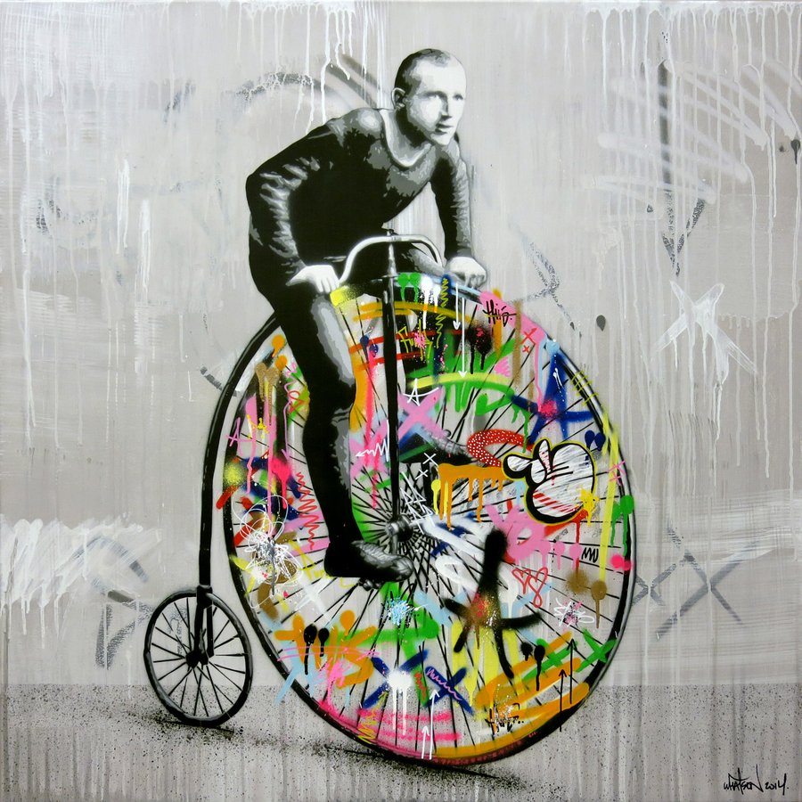 Bici graffiti di Martin Whatson