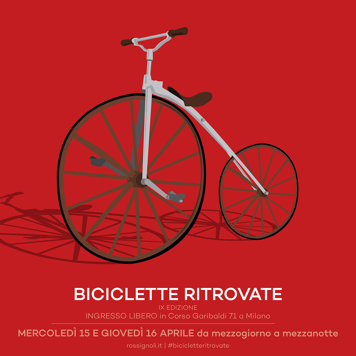 Locandina della IX edizione di Biciclette Ritrovate