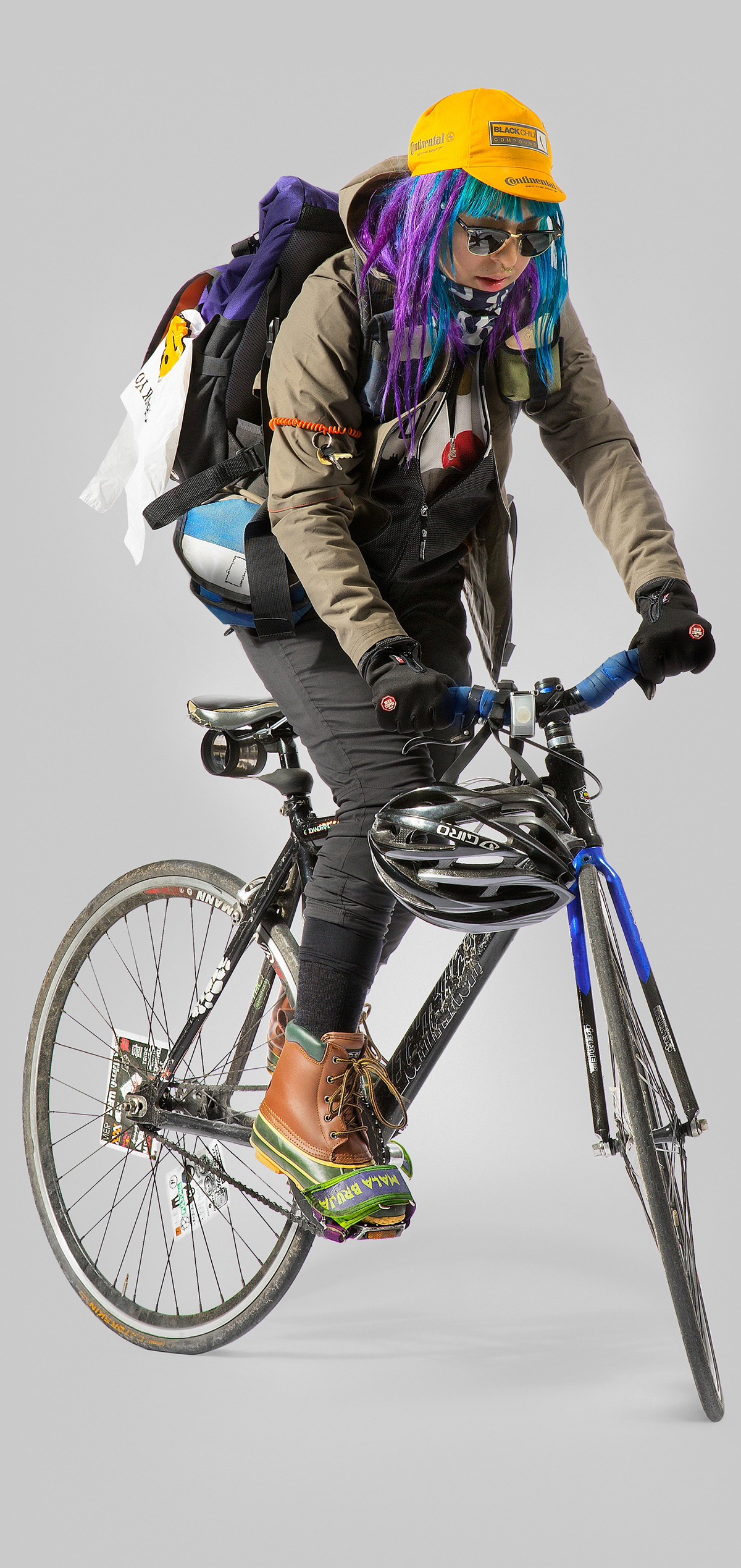 L'abbigliamento invernale del bike messenger