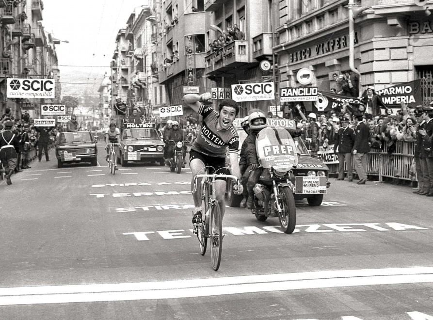 Eddy Merckx alla Milano-Sanremo 1976