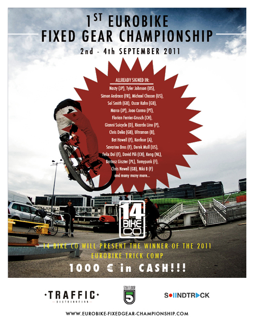 Manifesto dell'Eurobike Fixed Gear Championship