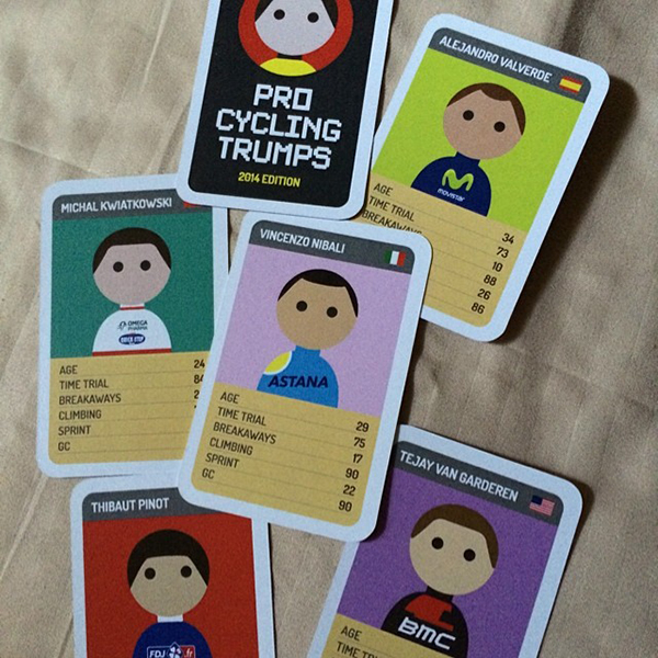 Gioco di carte collezionabili Pro Cycling Trumps