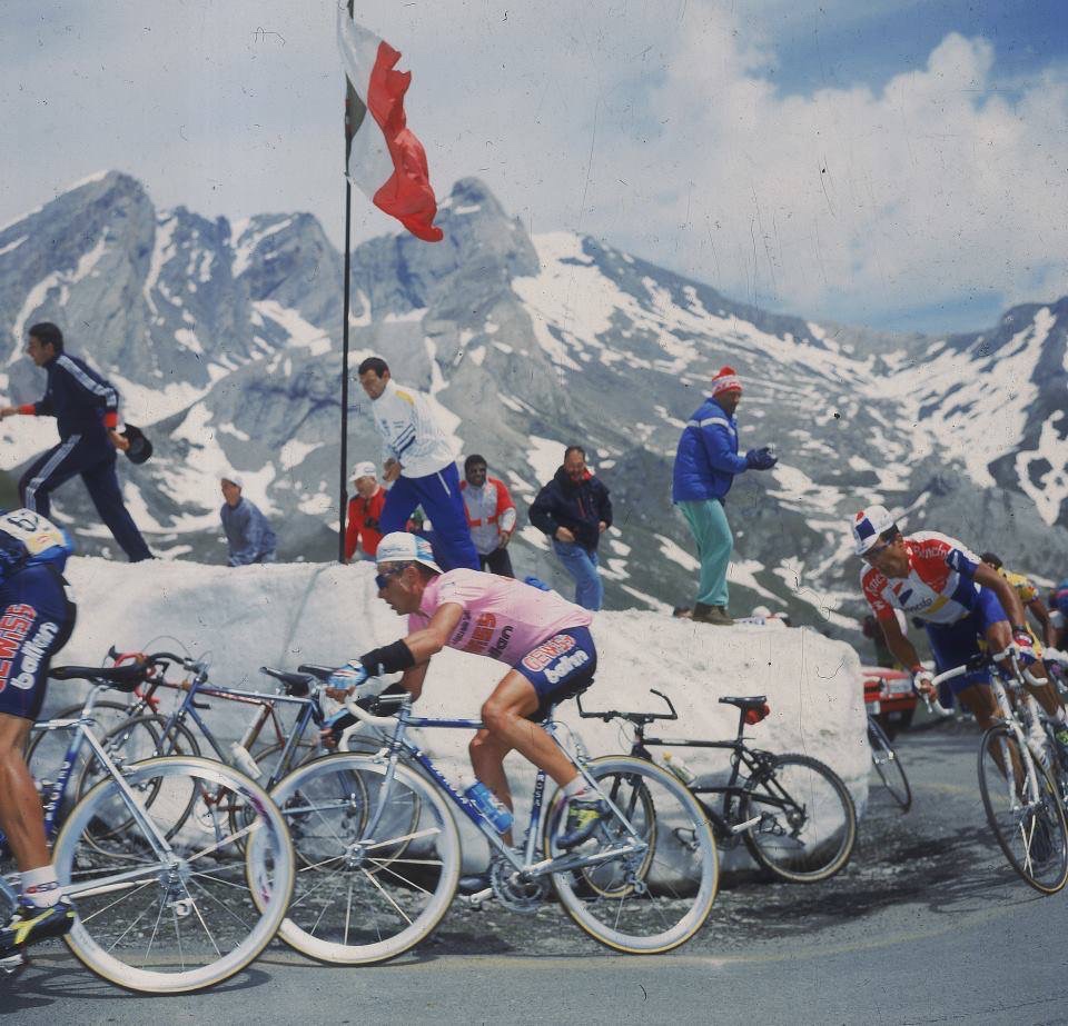 Berzin e Indurain al Giro d'Italia 1994