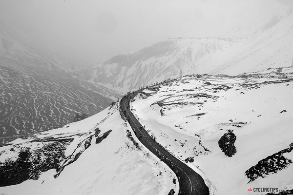 Il Giro 2013 con la neve