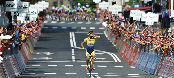 Rogers a Savona durante il Giro d'Italia 2014