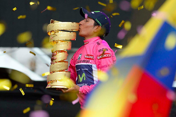 Nairo Quintana re del Giro 2014 e il Trofeo senza Fine