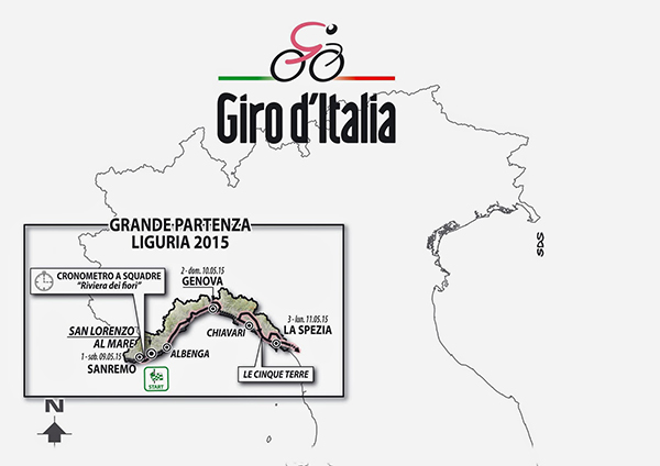 La Grande Partenza del Giro 2015 dalla Liguria