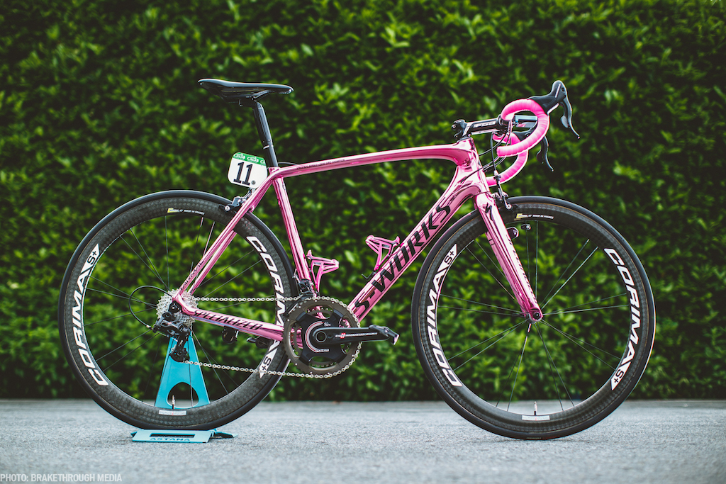 La bici rosa di Nibali per il Giro 2016