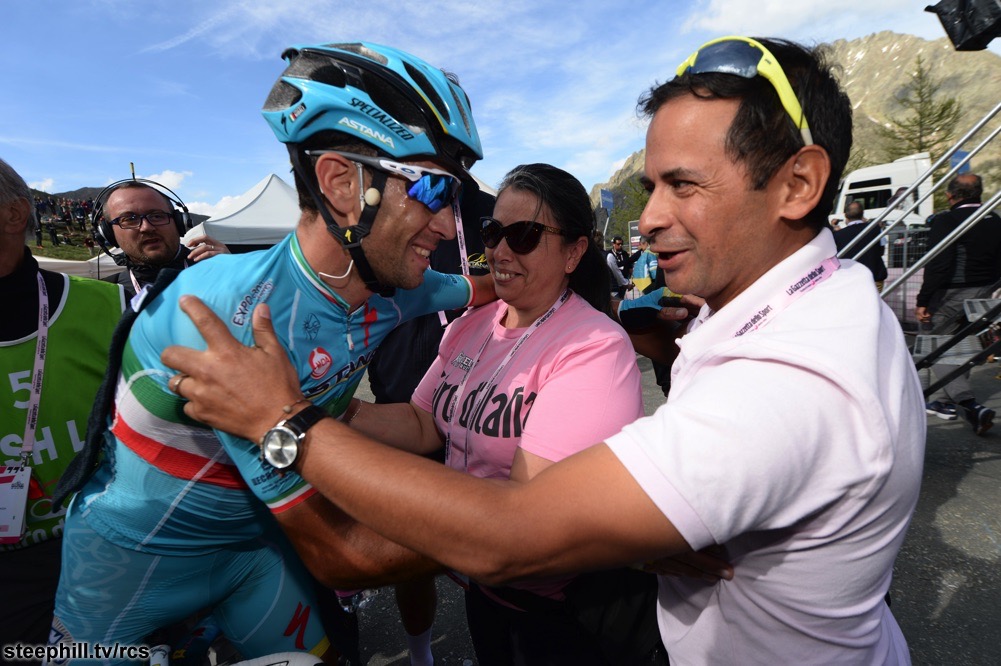 Nibali e la famiglia Chaves al Giro 2016