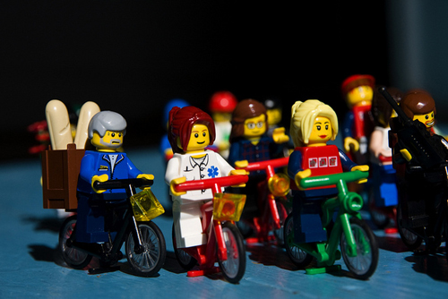 Ciclisti Lego