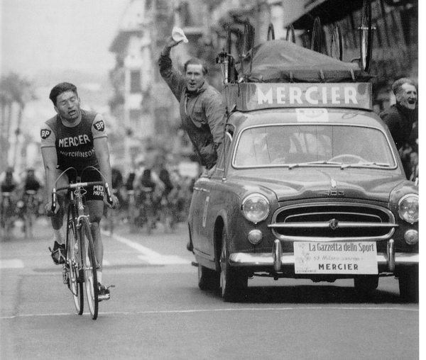 Jean-Claude Annaert alla Milano-Sanremo 1961