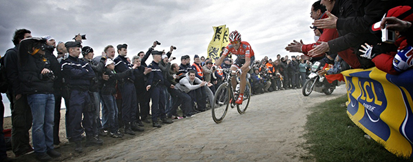 Fabian Cancellara alla Parigi-Roubaix 2010
