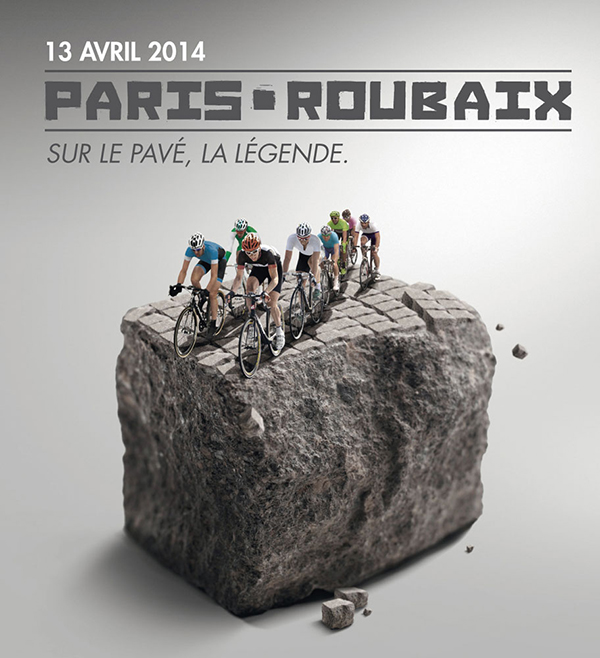 Poster della Parigi-Roubaix 2014