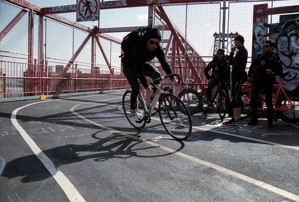 La pista ciclabile sul ponte