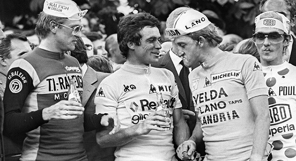 Bernard Hinault, Jan Raas, Freddy Maertens, Mariano Martínez al Tour 1978