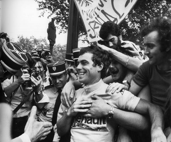 Bernard Hinault in maglia gialla al Tour 1981