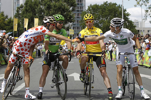 I vincitori delle maglie al Tour de France 2011