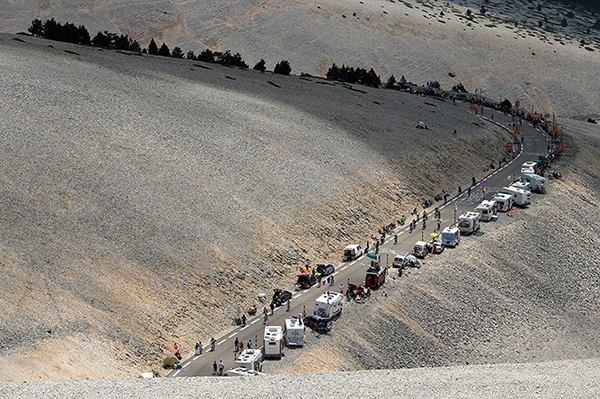 La pietraia del mont Ventoux al Tour 2013