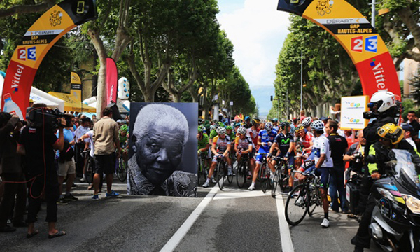 La foto di Mandela al Tour 2013