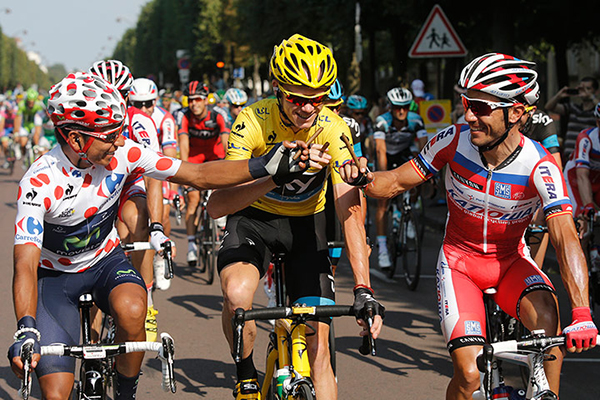 Il podio del Tour de France 2013