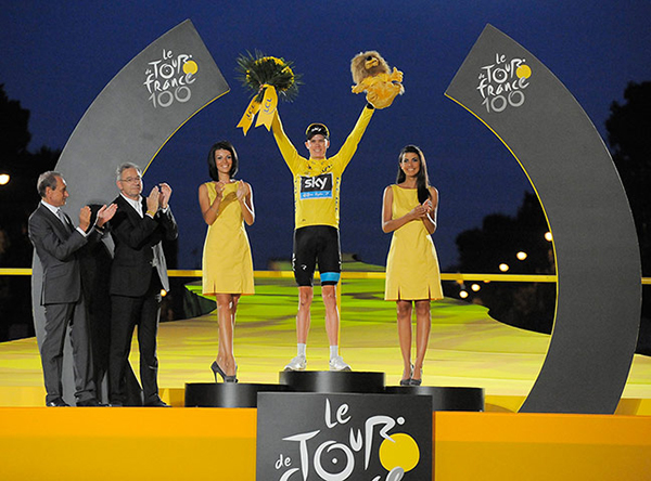 Chris Froome a Parigi al Tour 2013