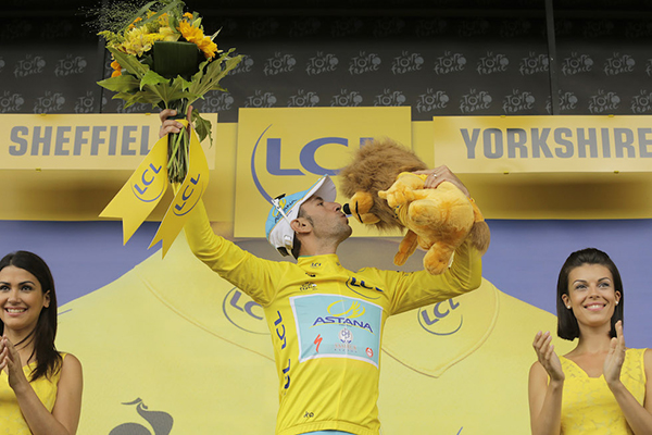 Nibali in giallo al Tour de France 2014