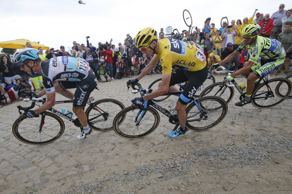 Martin, Froome e Contador sul pavé al Tour 2015
