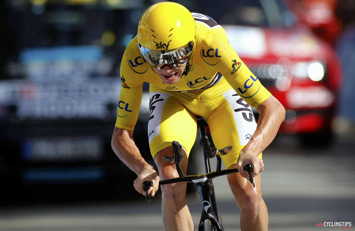 Chris Froome nella cronometro di Megève al Tour 2016
