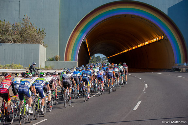 Galleria con arcobaleno al Tour of California 2013