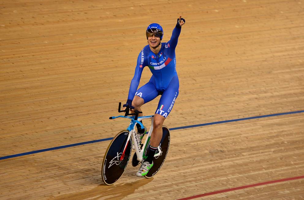 Filippo Ganna all'UCI Track Cycling Workd Championships