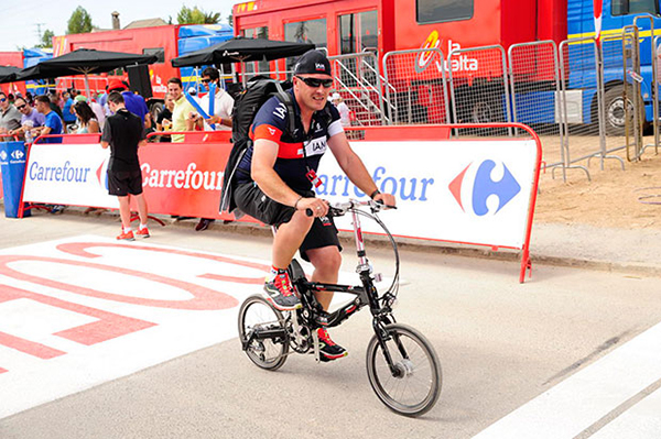 In bici pieghevole alla Vuelta 2014