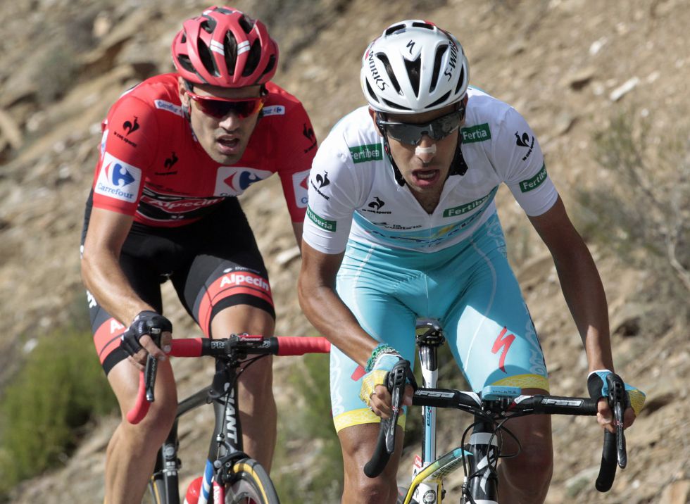 Fabio Aru e Tom Dumoulin alla Vuelta 2015
