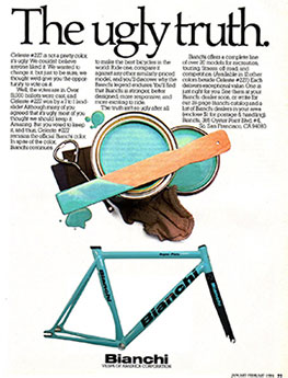Poster pubblicità bici Bianchi