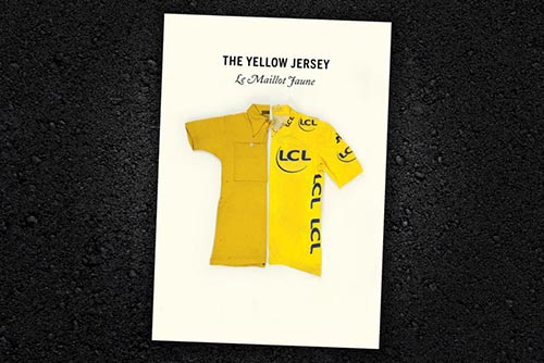 La copertina del libro The Yellow Jersey di Peter Cossins