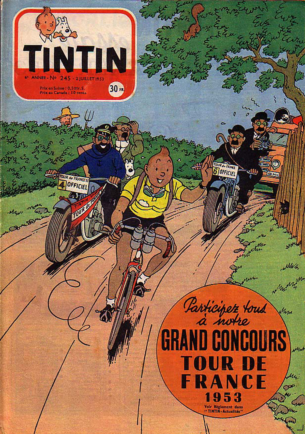 Tintin al Tour de France 1953