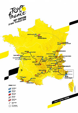 Le tappe del Tour de France 2020