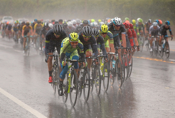 Tour of California 2015 sotto la pioggia
