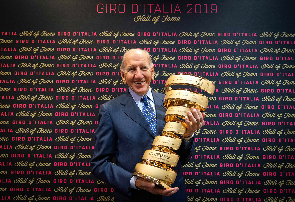 Vittorio Adorni nella Hall of Fame del Giro d'Italia